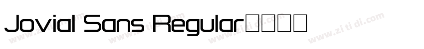Jovial Sans Regular字体转换